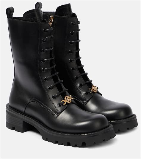 bottines versace femme|Versace leather boots.